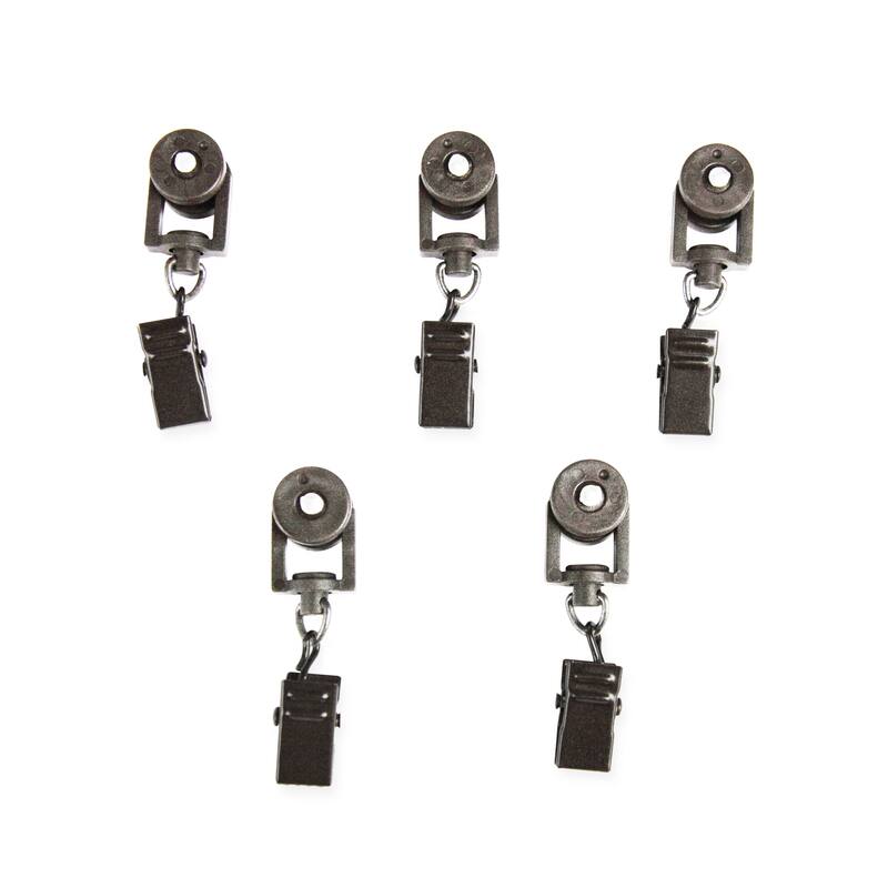 InStyleDesign 10 Sliders for CH track Traverse Rods - Pewter