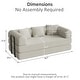 preview thumbnail 31 of 47, Convertible Sleeper Sofa Bed with Pillows, 4-in-1 Corduroy Folding Mattress Couch