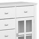 preview thumbnail 45 of 78, WYNDENHALL Stratford Solid Wood Transitional Sideboard Buffet - 54 inch Wide