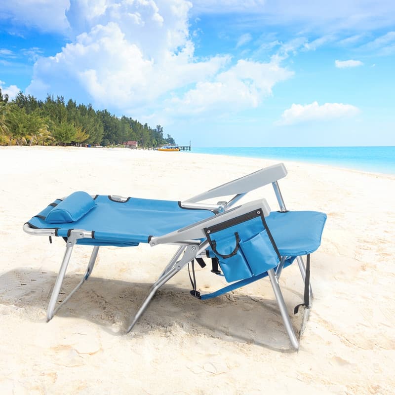 Portable Heightened Oxford Cloth Folding Beach Chair