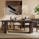 preview thumbnail 3 of 22, Christopher Knight Home - Eleanor Modern Style Oval Rubberwood Dining Table - 88" W x 40" D x 30" H Walnut