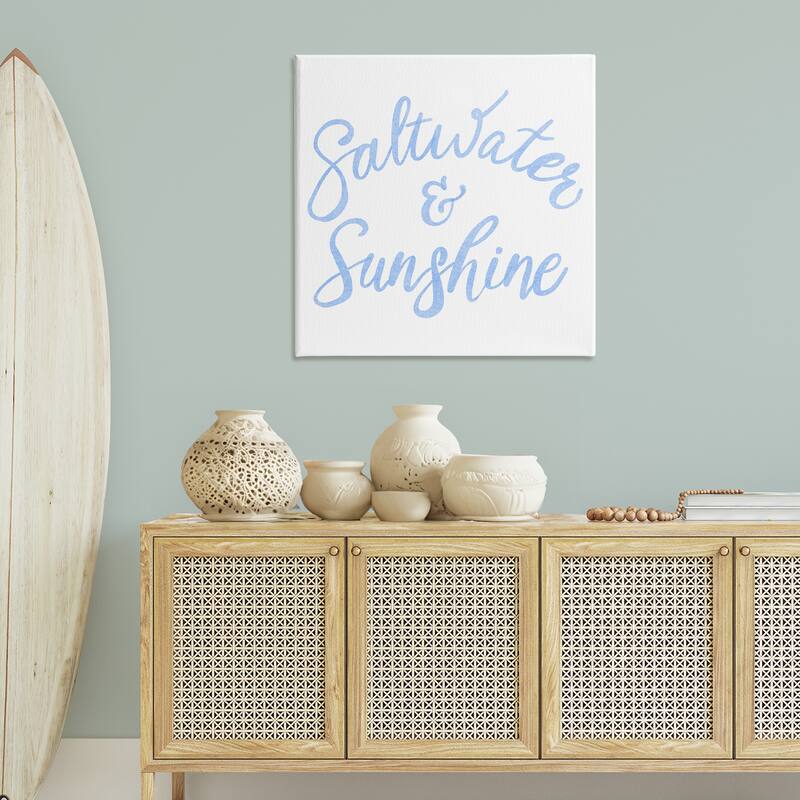 Stupell Minimal Saltwater & Sunshine Canvas Wall Art Design By SunDance Group