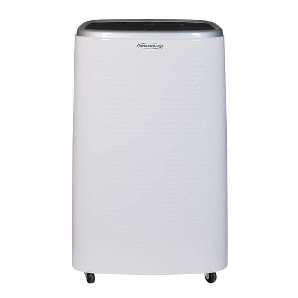 slide 1 of 10, Soleus Air New 12,000 BTU (8,000 BTU DOE) Rated Portable Air Conditioner with Turbo Cool and MyTemp Remote Control White