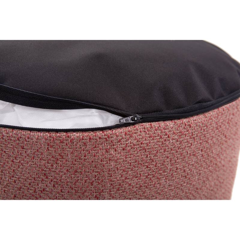 Allan Andrews Round Foot Pouf Panama Rose