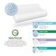 preview thumbnail 4 of 7, Bodipedic Classics Gel-Infused Contour Memory Foam Bed Pillow - White