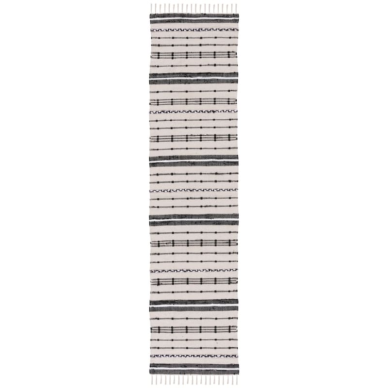 SAFAVIEH Handmade Striped Kilim Chrissy Flatweave Cotton Rug