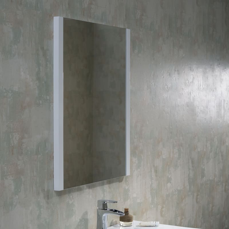White Floating Vanity / Wall Hung Vanity Set with Mirror