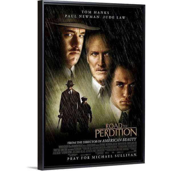 Road To Perdition 02 Black Float Frame Canvas Art Overstock Road To Perdition 02 Black Float Frame Canvas Art Overstock