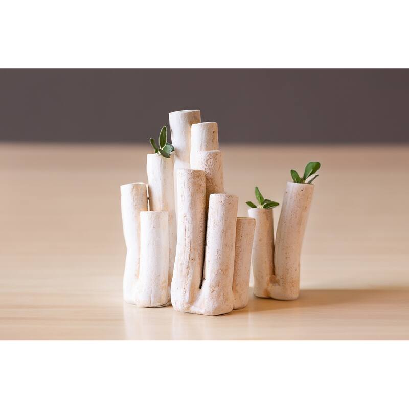 Large Coral Planter - 18" - Cream