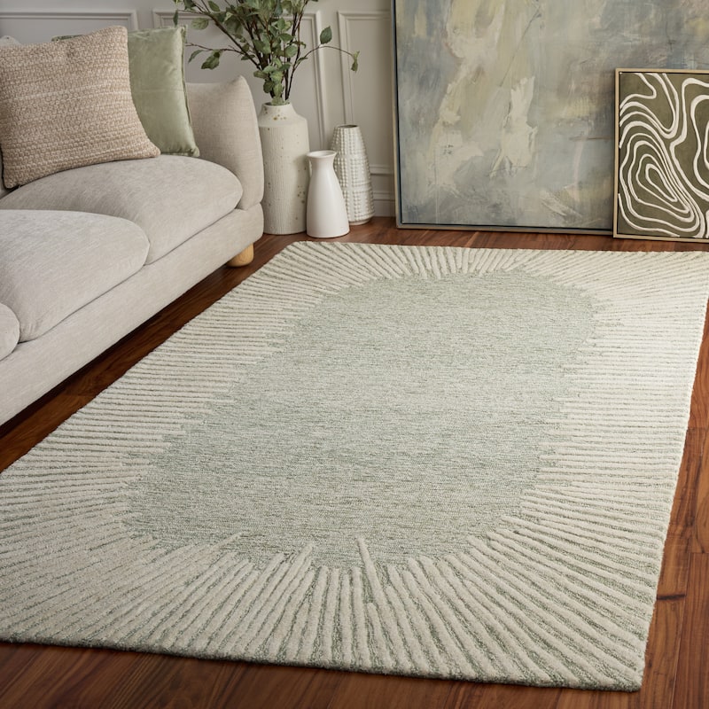 SAFAVIEH Handmade Abstract Sofoula Modern Wool Rug