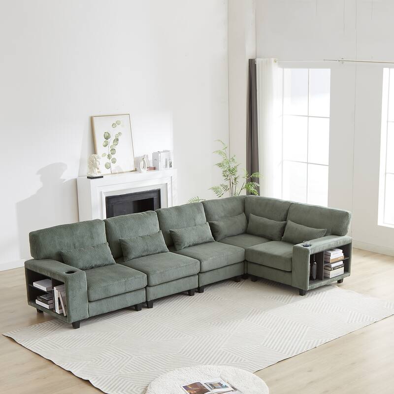 102.75*102.75Inch Modular L-Shaped Sectional Sofa,Free Combination