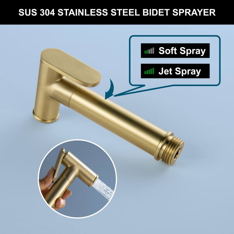 Handheld Bidet Sprayer Bidet Hand Held Sprayer for Toilet Shattaf Toilet Attachment With Mixer Valve