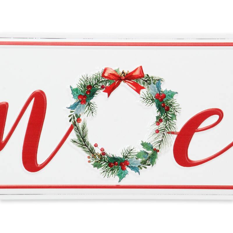 Handcrafted Rectangular "Noel" Christmas Wall Sign - 18.5"