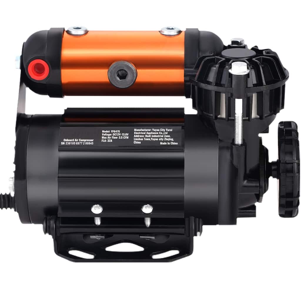 Onboard Air Compressor Kit, 150PSI Offroad Air Compressor, Portable Tire Inflator Heavy Duty 3.5CFM Air Pump - 10.8 lbs