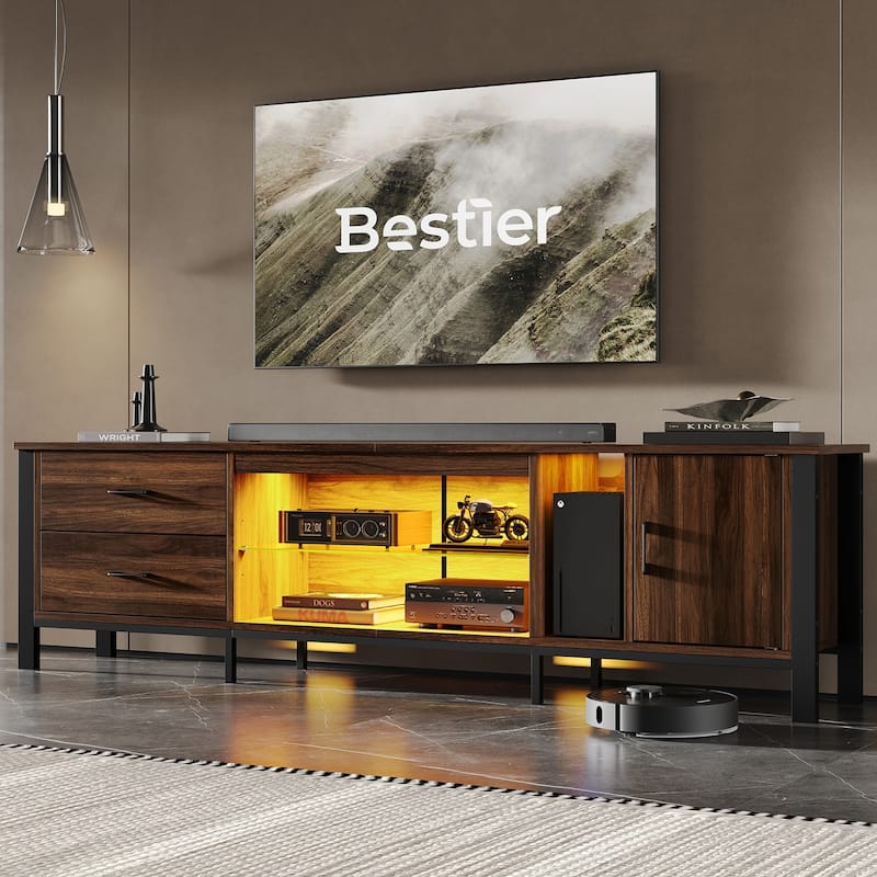 Modern TV Stands for 75/ 80/ 85 inch TV with 2 Drawers - 80 inches