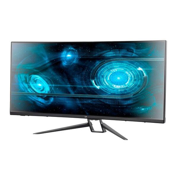 Shop Black Friday Deals On Monoprice Mp 35 Zero G Curved Ultrawide Uwqhd Gaming Monitor Freesync 21 9 2 0 100hz Overstock 21538235