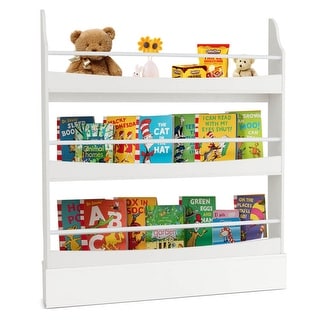 3-Tier Bookshelf with 2 Anti-Tipping Kits for Books and Magazines - 39" x 5.5" x 45"