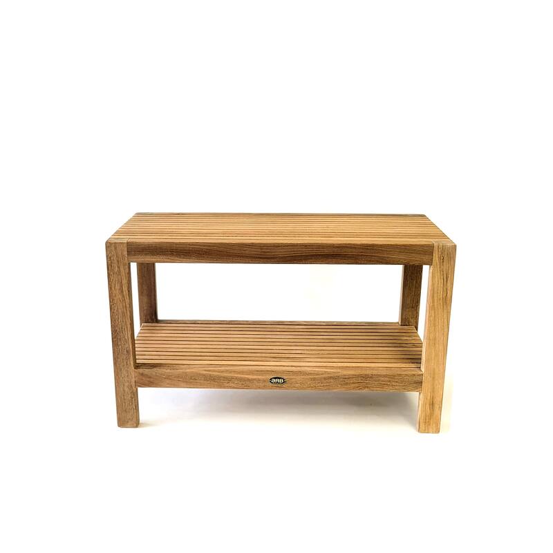 Teak Shower Bench Fiji 30" (75 cm) with Shelf