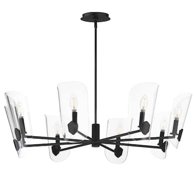 Maxim 32358CL Armory 8 Light 36" Wide Taper Candle Style Chandelier