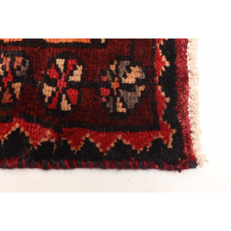 ECARPETGALLERY Hand-knotted Melis Vintage Burgundy Wool Rug - 4'7 x 6'5