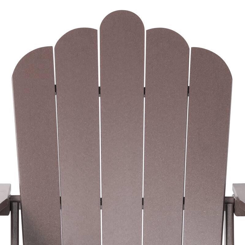 Aderson Outdoor Poly Adirondack Chair with Ottoman