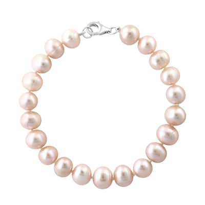 EFFY 925 Sterling Silver Peach Freshwater Pearl Bracelet