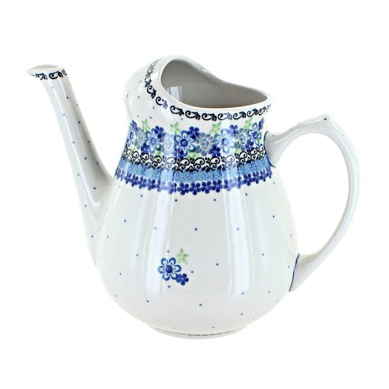 Blue Rose Polish Pottery 521 Ceramika Artystyczna Watering Can