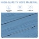 preview thumbnail 32 of 94, 6-Piece HDPE Outdoor Dining Table Sets with Umbrella Hole - 1-Table 4-Chairs-1-Bench
