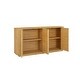 preview thumbnail 7 of 9, Boho Rattan Sideboard Buffet Storage Cabinet with Adjustable Shelves, Rounded Corners Buffet Cabinet Living Room Accent Cabinet