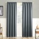 preview thumbnail 50 of 98, Sun Zero Hayden Energy Saving Blackout Rod Pocket 1-Piece Curtain Panel, Single Panel 40x63 - Denim Blue