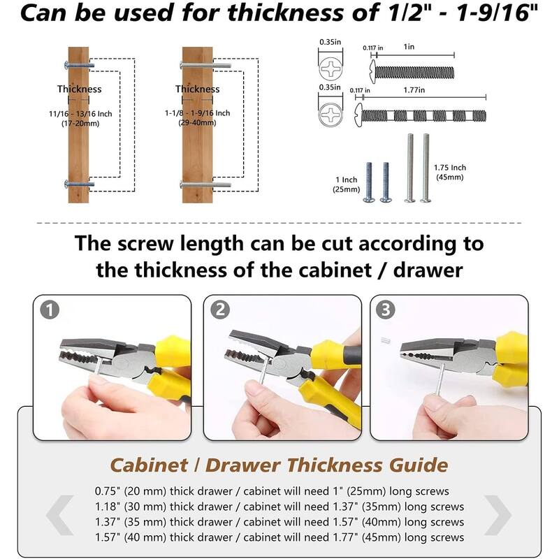 10 Pack Kitchen Cabinet Handles, Zinc Alloy Cabinet Handles Drawer Pulls for Cupboard Wardrobe Closet Vanity Dresser Drawer