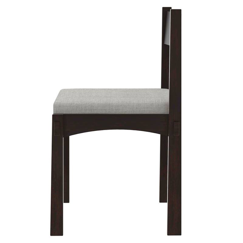 7-Piece, Retro Dining Table Set, Wood Dining Table Set with 6 Chairs, for kitchen and Dining Room, Espresso