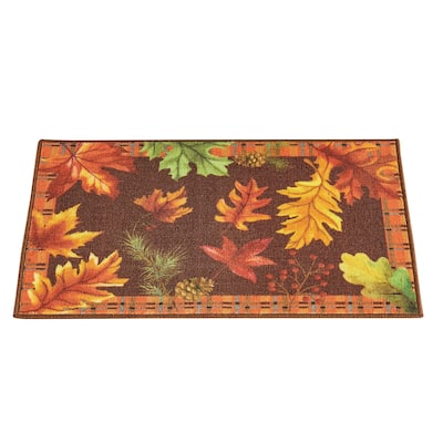 Autumn Leaves Tufted Skid-Resistant Accent Rug