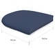 preview thumbnail 4 of 3, Sunbrella Solid Color 19.5-inch Curved Outdoor Seat Pad