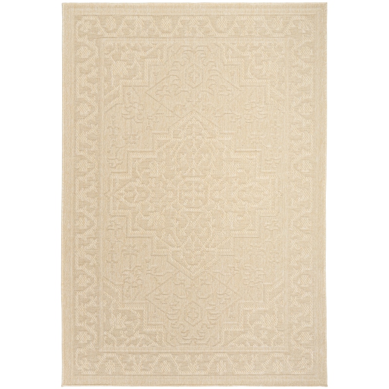 Nourison Tulum Indoor/Outdoor Persian Area Rug - 4' x 6' - Cream