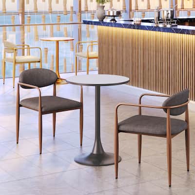 Bite Bistro Table Gray & Bronze