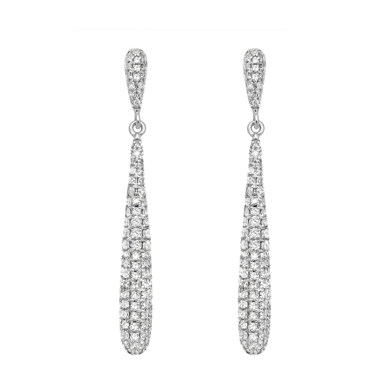 EFFY 14K White Gold Diamond Earrings