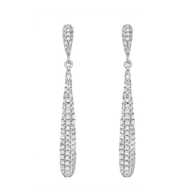 EFFY 14K White Gold Diamond Earrings