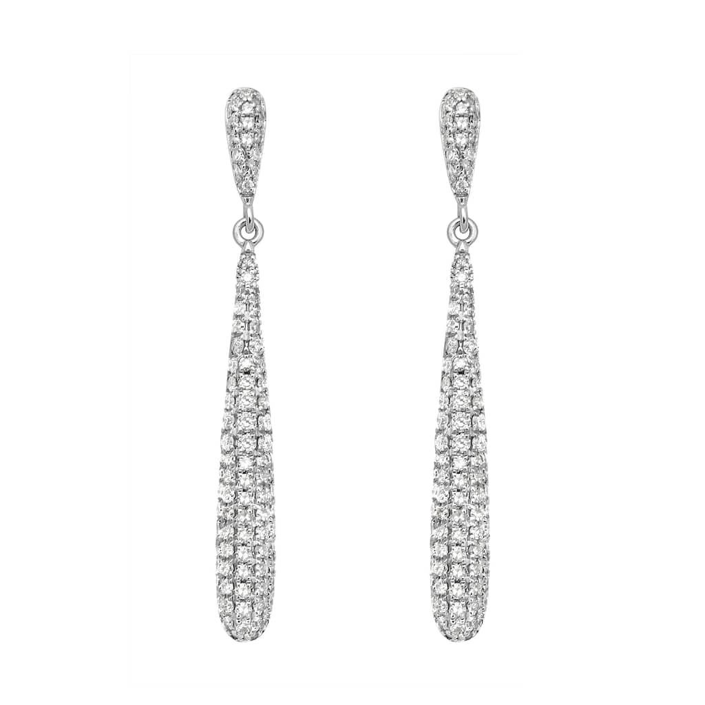 EFFY 14K White Gold Diamond Earrings