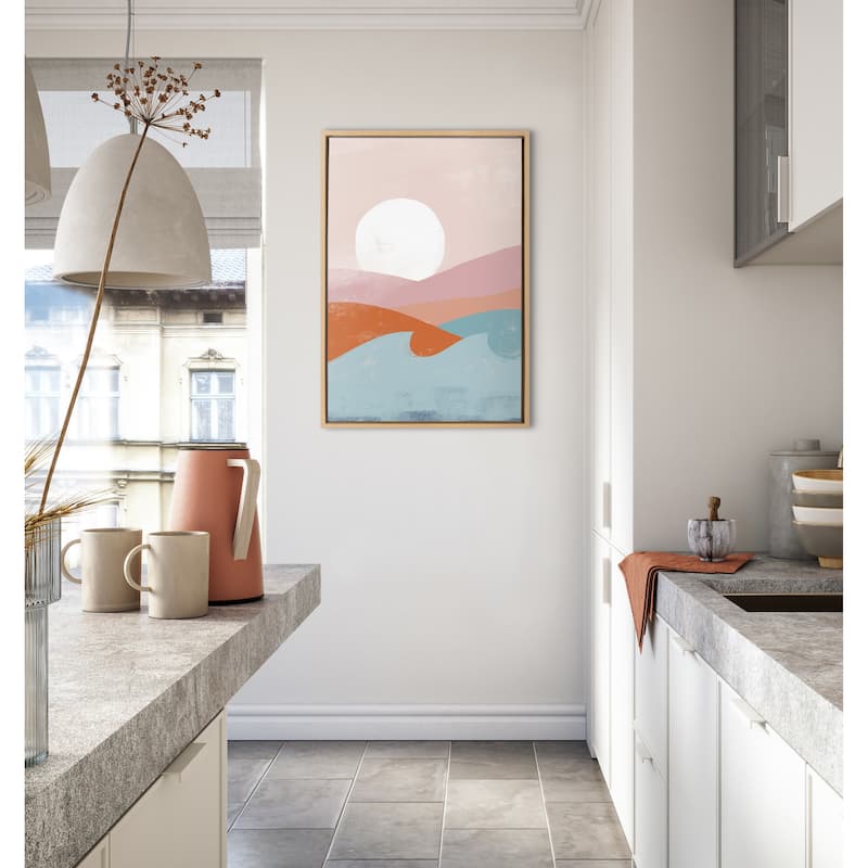 Kate and Laurel Sylvie Summer Framed Canvas by Kate Aurelia Holloway