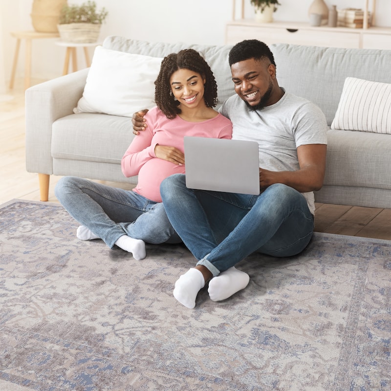 Abstract Area Rug - 8' x 10'