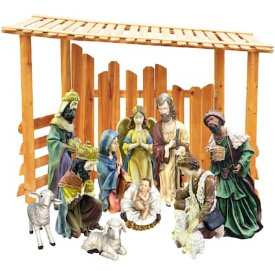 12-piece Outdoor Nativity Set