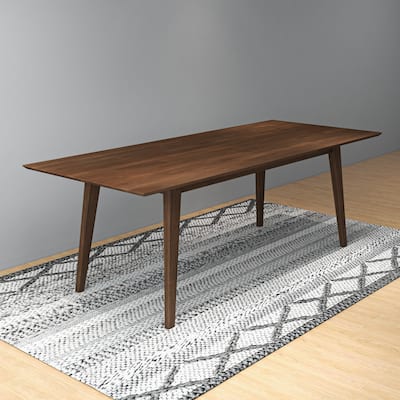 Modern Style Solid Wood Rectangular Dining Kitchen Table 86"
