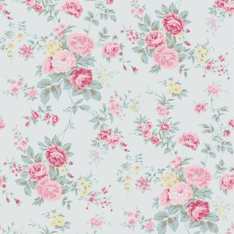 Shabby Chic by Rachel Ashwell Wild Flower Blue Wallpaper