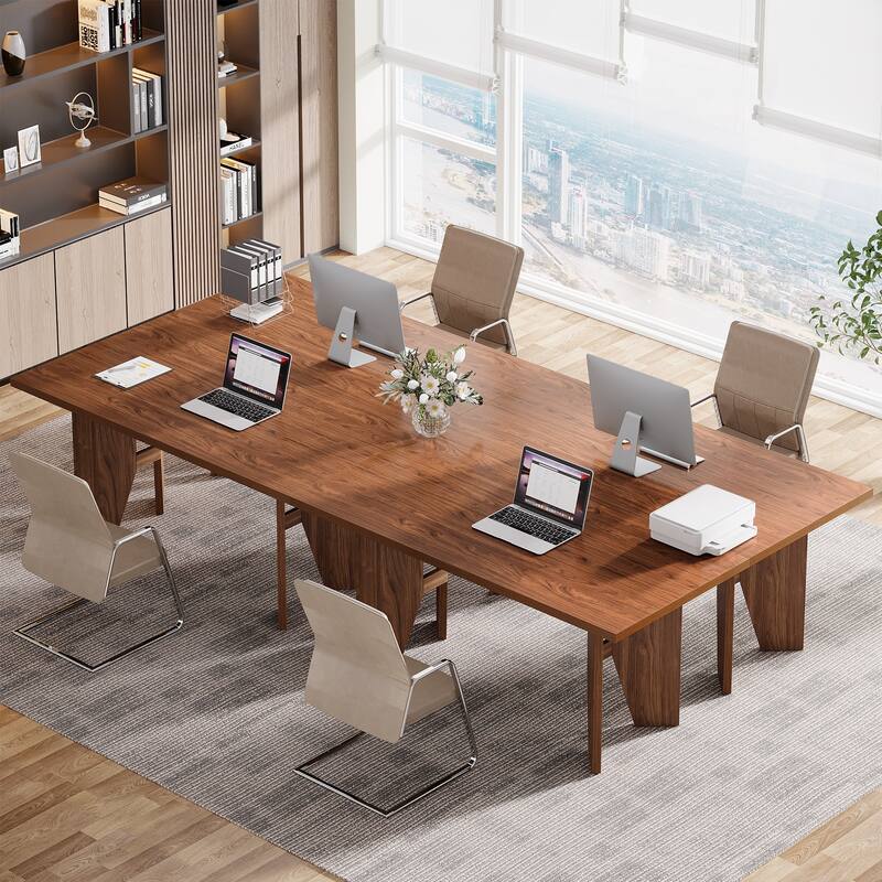 5.3ft Conference Table for 4-6 People, Rectangular Conference Room Table - N/A