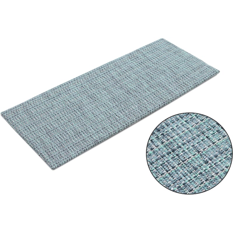 Luxurious Woven Cotton Kitchen Runner Mat Rug - Anti-Fatigue, Anti-Skid, Cushioned - 18''x48''