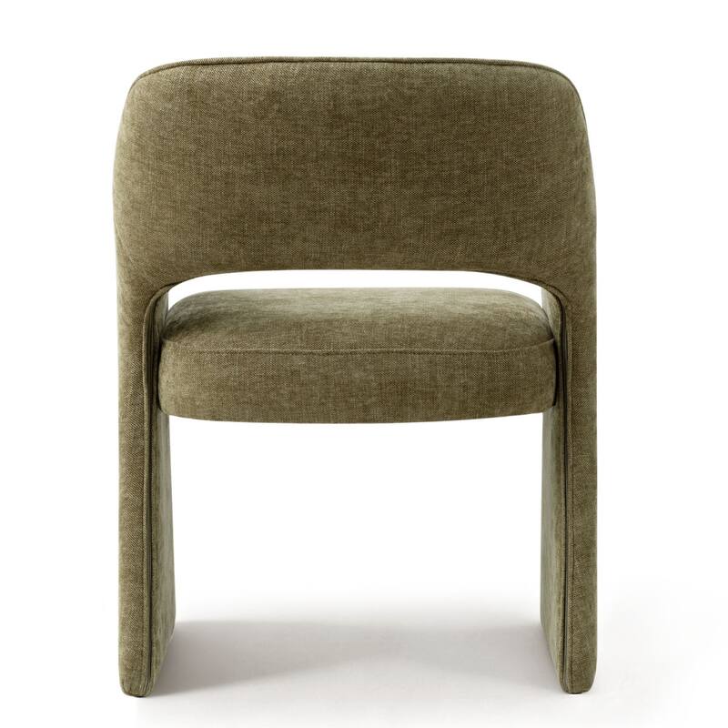 19" Seat Height Upholstered Fabric Dining Armchair (Set of 4)