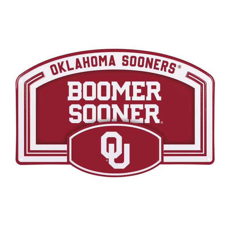 University of Oklahoma Embossed Steel Wall Sign, 11" x 17"