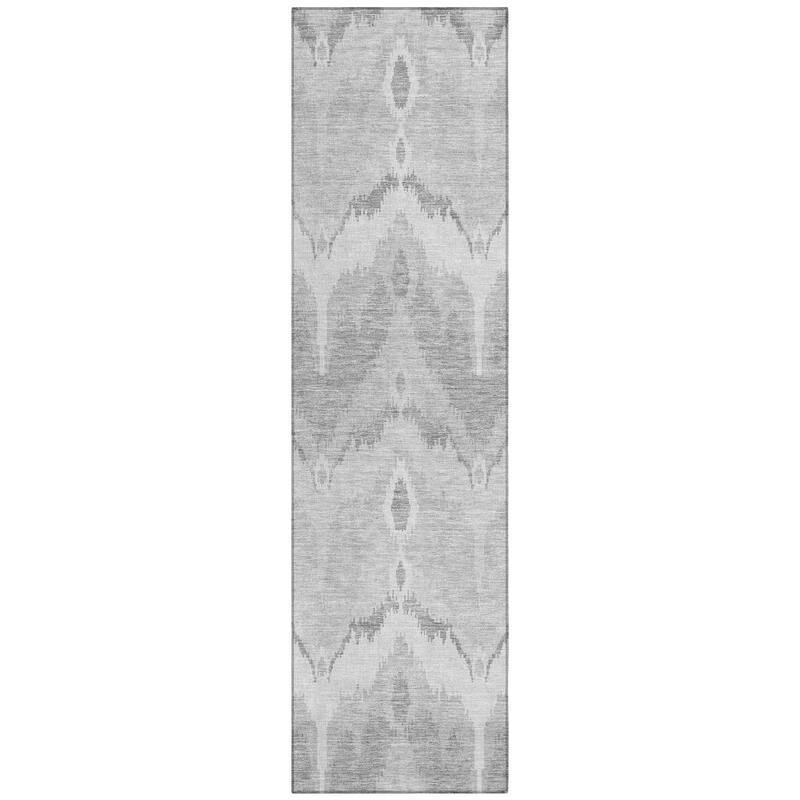 Machine Washable Indoor/ Outdoor Chantille Boho Ikat Rug