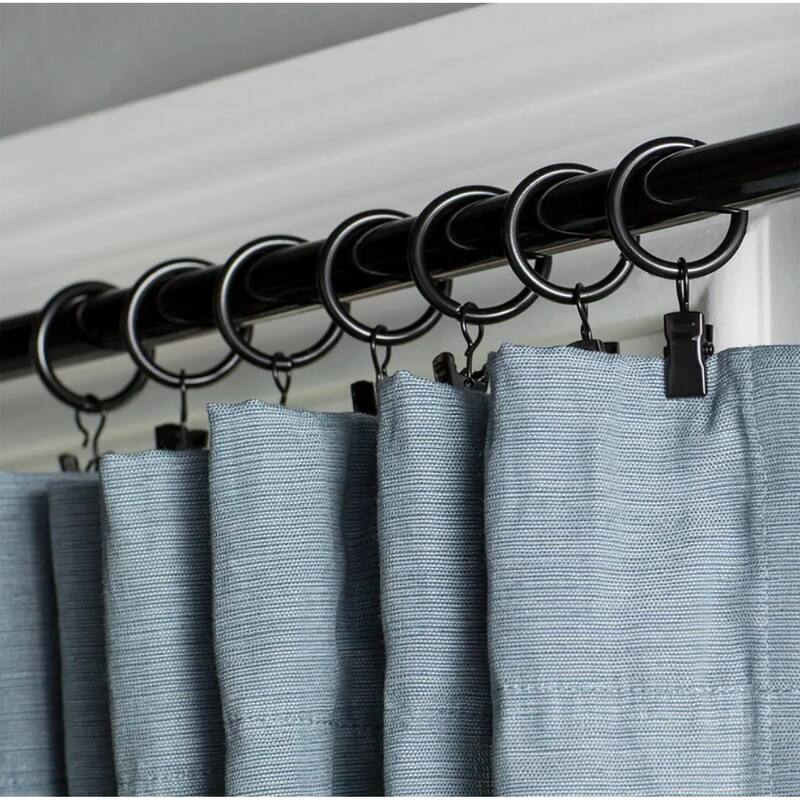 Mordern Round Ball Adjustable Curtain Rod with Curtain Rings